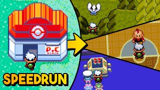 Map Randomizer All Badges  E4  Champion Speedrun in Pokemon Emerald [upl. by Ettenal]