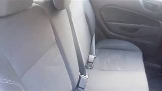 2017 Ford Fiesta  How to Fold Down Back Seats [upl. by Anialem]