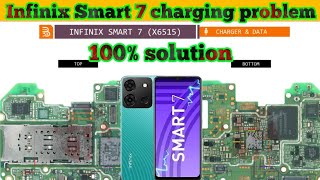 Infinix Smart 7x6515 charging not working problem solvedthesoilboy [upl. by Zined]