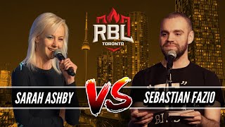 Roast Battle Toronto  Sarah Ashby vs Sebastian Fazio [upl. by Bolitho]