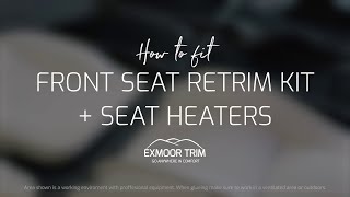 How To Retrim Your Defender Seats With Exmoor Trim [upl. by Gadmon]