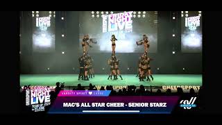 macs allstars SENIOR STARZ  cheersport fnl [upl. by Aerahs]