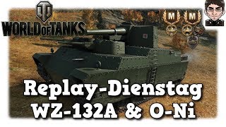 World of Tanks  WZ132A amp ONi asiatische Panzer ganz stark deutsch  Replay [upl. by Ahtiuqal956]