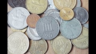 Greek Drachma Coin Collection 2018 [upl. by Drawyah]