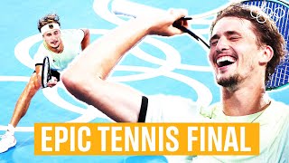 Zverev takes historic Gold Medal 🇩🇪🥇 Full Mens Tennis Singles Final 🎾  Tokyo 2020 Replays [upl. by Esoranna]