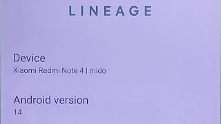 Redmi Note 4 Mido LineageOS 21 Android 14 September 2024 [upl. by Gunas]