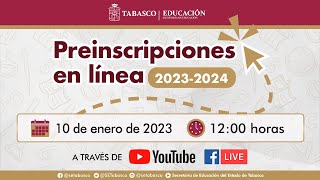 Preinscripciones en línea 2023 [upl. by Bart54]