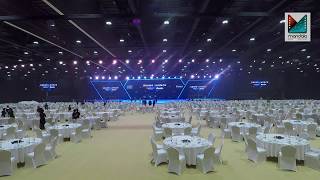 ABU DHABI NATIONAL EXHIBITION CENTRE  ADNEC SERVICES  GALA DINNER EVENT SETUP VIDEO [upl. by Danielson]