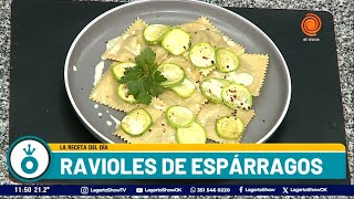 Ravioles caseros de espárragos Recetas de Dante Enriquez [upl. by Shanta]