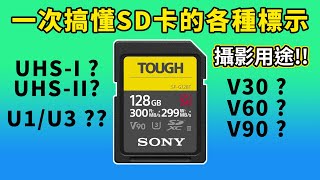 如何挑選攝影用SD卡，拒絕買錯｜SDXC卡標示全攻略｜UHSI vs UHSII｜Gary Talk導演頭殼 [upl. by Amatruda416]