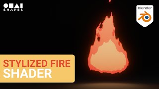 Stylized fire shader in Blender 42 [upl. by Kaete431]