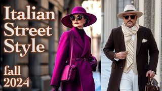 Gorgeous Italian Street Fashion Explore Italian Fashion Trends for Fall 2024 Luxe Shopping Journey [upl. by Nirtak]