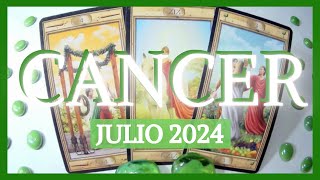 CANCER ♋ TU NUEVA VIDA SERÁ UNA FIESTA Tarot Julio 2024 [upl. by Tudela]