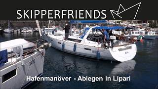 Hafenmanöver  Ablegen in Lipari [upl. by Yves]