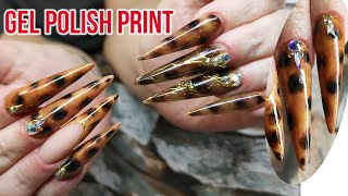 Tortoise Shell Design using Gel Polish [upl. by Lenni]