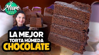 LA MEJOR TORTA DE CHOCOLATE HÚMEDA 🍫  RECETA FÁCIL  Muve Flavors [upl. by Sharman]