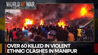 Nontribal Meitei clash with tribal Kuki in Manipur  World At War  WION [upl. by Adnilem]