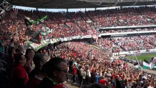 Hannover 96  VfB Stuttgart  Torjubel zum 10 [upl. by Aihsemek]