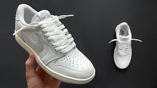 HOW TO LOOSE LACE JORDAN 1s LOW [upl. by Quintus]