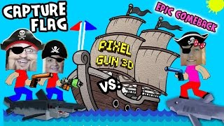 Lets Play Pixel Gun 3D A Nice Comeback on a Nice Pirate Ship part 13 Dad amp Kids [upl. by Phillida]