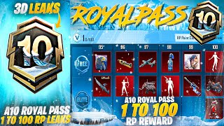 A10 Royal Pass 1 To 100 RP Rewards  Best AKM Skin  Upgradable dagger Skin PUBGM [upl. by Lairbag]