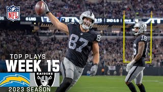 Raiders’ Top Plays From Week 15 Win vs Chargers  2023 Regular Season Week 15  NFL [upl. by Llemij]