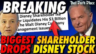 Disney Stock Drop Causes Shareholder To Liquidate BILLIONS In Shares Over Bob Iger Mismanagement [upl. by Yelime]