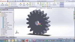 Modeling an Equation Driven Involute Spur Gear in Solidworks [upl. by Alphonsa]