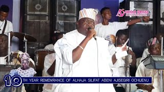 HARUNA ISHOLA PERFORMANCE AT 10TH YEAR REMEMRANCE OF ALHAJA SILIFAT ABENI AJISEGIRI OCHIJENU [upl. by Hartley]