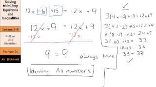 Solving MultiStep Equations and Inequalities [upl. by Walling38]