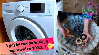 Wymiana łożysk w pralce Samsung EcoBubble 8kg PORADNIK krok po kroku time lapse [upl. by Ashton259]