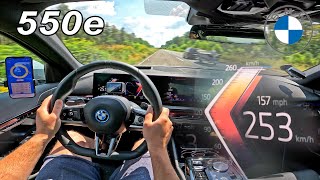 BMW 5 Series 550e G60 489HP  0100 100200 14 Mile TOP SPEED amp POV [upl. by Kelsey]