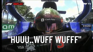 Ricciardo Hialrious Team Radio after P4 in Sprint Race Miami [upl. by Ange]