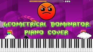 Geometrical Dominator Geometry Dash Piano Cover [upl. by Frayne]