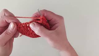 Decrease v stitch crochet mid row [upl. by Georgeanna573]