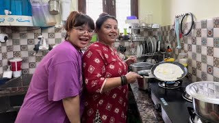 SambarMungfali Chatney Dosa Full Recipe  Family Review 😍❤️ South Indian Food 🥘 RowhiRai [upl. by Hoem673]