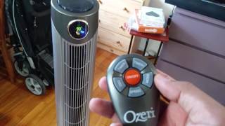 Ozeri Ultra 42 inch Wind Fan  Adjustable Oscillating Tower Fan [upl. by Cavan]