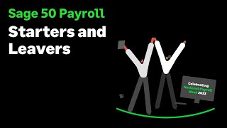 Sage 50 Payroll UK  Starters and leavers [upl. by Erminna379]