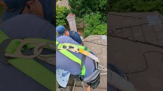 Concrete tile roof rake edge repair 🛠️ [upl. by Osei]