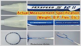 Victor Jetspeed S 12 Ⅱ 4U Specifications【actual measurements】 [upl. by Purity]