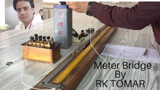 Meter bridge experiment class 12  meterbridge  parallel combination of resistances  RK tomar [upl. by Endaira82]