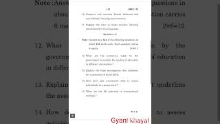 BESC133 JUNE2024 QUESTION PAPER IGNOU [upl. by Nahtannhoj]