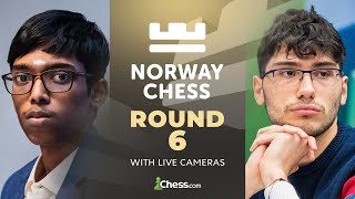 NORWAY CHESS DAY 6 ft PRAGG CARLSEN HIKARU FIROUZJA [upl. by Bessie836]