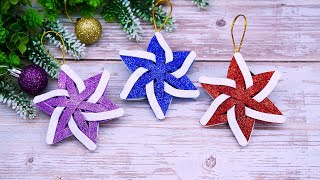 DIY Christmas Craft🎅Christmas Tree Decorations Ideas🎄Foamiran Xmas Ornaments [upl. by Burns]