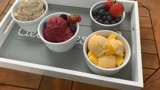 Frozen Joghurt selber machen  Joghurt Eis in 3 Varianten  fruchtig  gesund  lecker [upl. by Dilaw840]