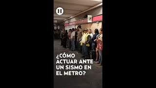 Mega simulacro 2024 ¿Qué hacer si te agarra un temblor en el Metro [upl. by Imoan]