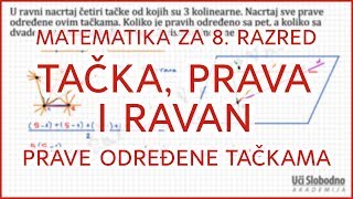 Tačka prava i ravan  Zadatak 2  Matematika za 8 razred [upl. by Sandor530]