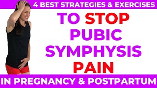 Pubic Symphysis 4 BEST strategies to stop pain [upl. by Tseng]