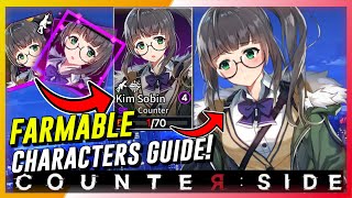 CounterSide  Farmable Employee Characters Guide  Where To Farm Farmable Employees [upl. by Iloj570]