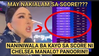 SCORE DAW NI CHELSEA PANOORIN chelseamanalo missuniverse top5 [upl. by Esbensen]